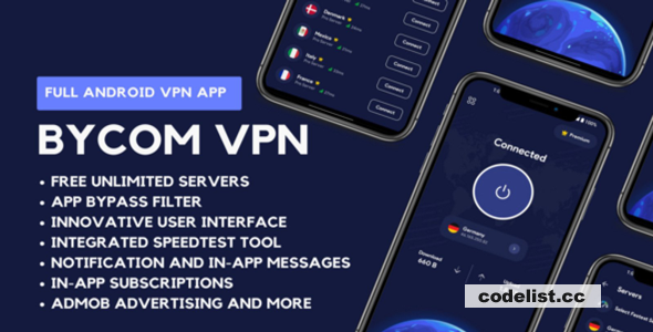 Bycom VPN v2.1 - Secure and Private Android VPN &raquo; Premium Scripts, Plugins &amp; Mobile