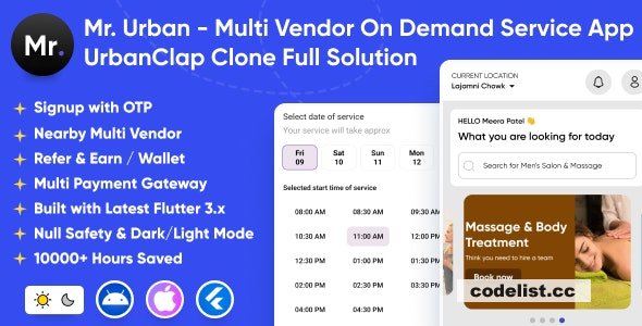 Mr. Urban v1.0 - Multi Vendor On Demand Home Service App » Premium Scripts, Plugins & Mobile