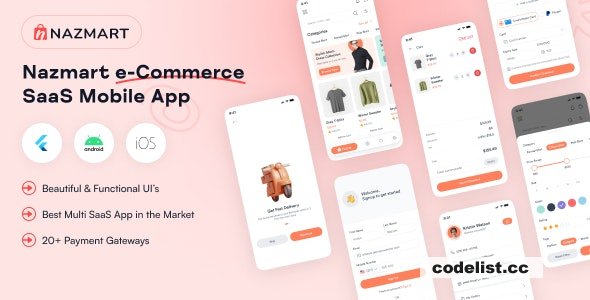 NazMart v1.0.2 - Tenant Shop Flutter Mobile App &raquo; Premium Scripts, Plugins &amp; Mobile