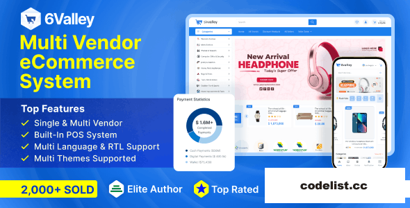 6valley Multi-Vendor E-commerce v14.3.1 - Complete eCommerce Mobile App, Web, Seller and Admin Panel - nulled » Premium Scripts, Plugins & Mobile