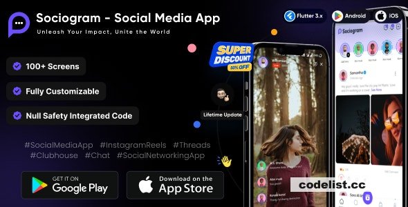 Sociogram v1.0 - Social Media App - Instagram Reels - Social Networking App » Premium Scripts, Plugins & Mobile