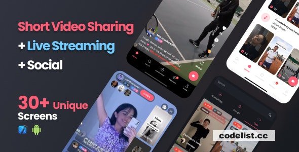 Modern TikTok/Dubsmash - Android/iOS » Premium Scripts, Plugins & Mobile