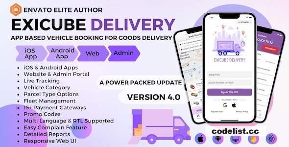Exicube Delivery App v4.1.0 » Premium Scripts, Plugins & Mobile