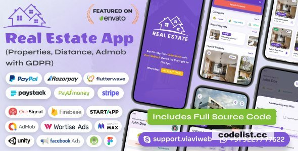 Android Real Estate App (Properties, Distance, Admob with GDPR) - 23 September 2023 » Premium Scripts, Plugins & Mobile