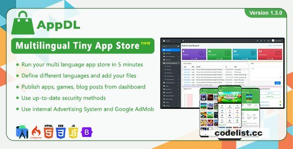 AppDL v1.8.0 - Multilingual Tiny App Store » Premium Scripts, Plugins & Mobile