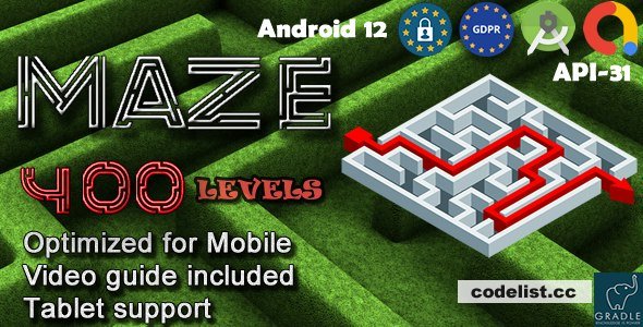 Maze 400 (Admob + GDPR + Android Studio) » Premium Scripts, Plugins & Mobile