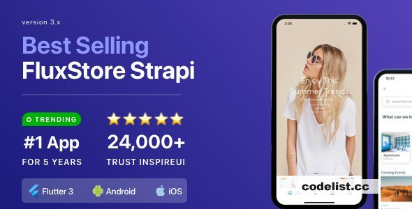 Fluxstore Strapi v3.16.8 - Fastest Flutter App + Headless CMS Strapi » Premium Scripts, Plugins & Mobile