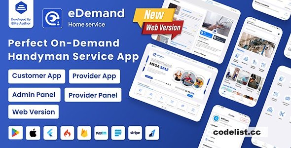 eDemand v2.1.0 - Multi Vendor On Demand Handy Services &raquo; Premium Scripts, Plugins &amp; Mobile