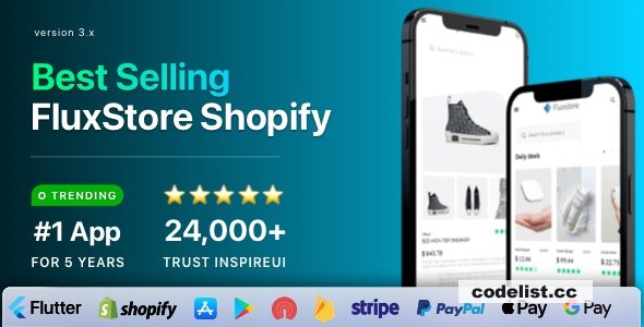 FluxStore Shopify v3.16.8 - The Best Flutter E-commerce app » Premium Scripts, Plugins & Mobile