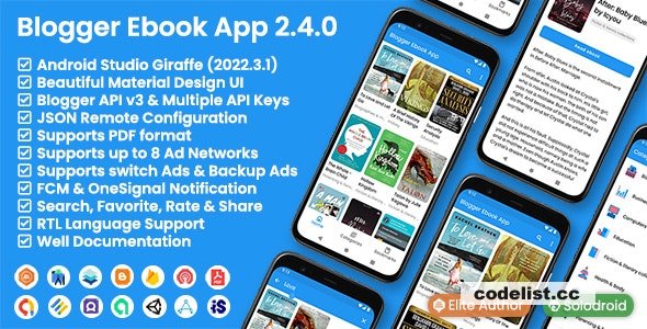 Blogger Ebook App v2.4.0 - Blogger API v3 » Premium Scripts, Plugins & Mobile
