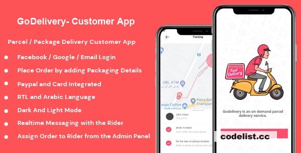 GoDelivery v1.0.1 - Delivery Software for Managing Your Local Deliveries - Customer App » Premium Scripts, Plugins & Mobile