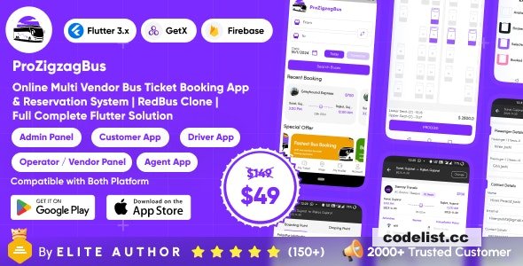 ProZigzagBus v1.2 - Online Multi Vendor Bus Ticket Booking App & Reservation System Flutter Solution » Premium Scripts, Plugins & Mobile