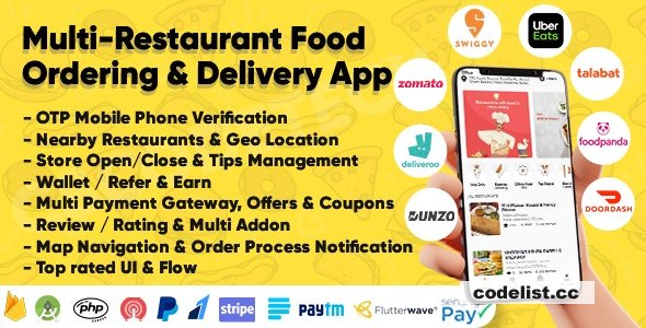 Eatggy v1.6 - Multi Restaurant Food Ordering & Delivery Application » Premium Scripts, Plugins & Mobile