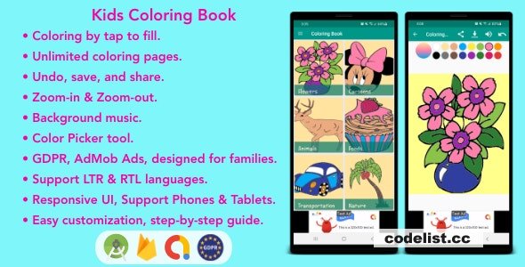 Kids Coloring Book for Android v2.4 » Premium Scripts, Plugins & Mobile