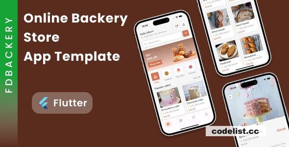 FDBackery v1.0 - Online Backery Store App Template in Flutter » Premium Scripts, Plugins & Mobile