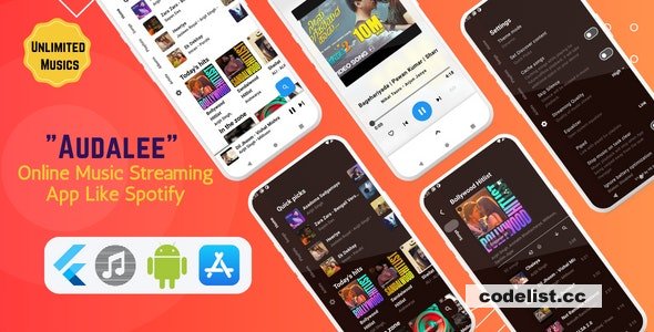Audalee v1.5 - Unlimited Music Streaming App » Premium Scripts, Plugins & Mobile