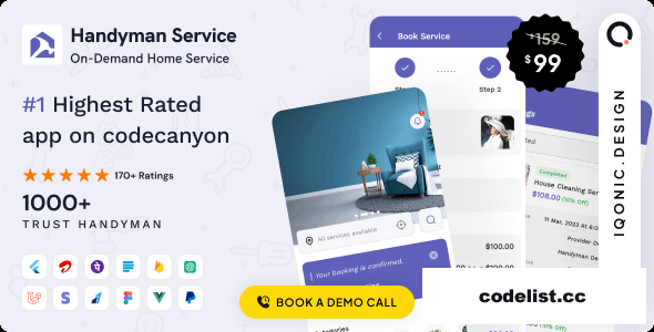 Handyman Service v11.5.3 - On-Demand Home Service Flutter App with Complete Solution + ChatGPT » Premium Scripts, Plugins & Mobile