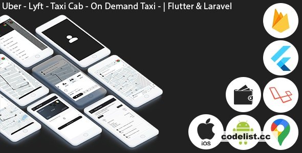 Uber - Lyft - Taxi Cab - On Demand Taxi - Complete Solution v1.0 » Premium Scripts, Plugins & Mobile