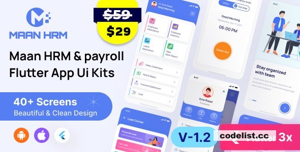 Maan HRM Flutter App UI Kit (Android &amp; iOS) v1.3 &raquo; Premium Scripts, Plugins &amp; Mobile