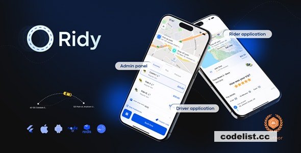 Ridy Taxi Applcation v3.1.12 - Complete Taxi Solution with Admin Panel » Premium Scripts, Plugins & Mobile