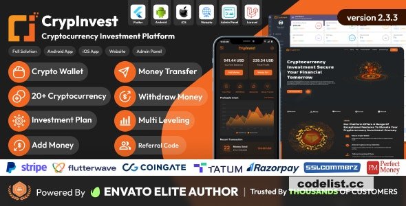 CrypInvest v2.4.0 - Cryptocurrency Investment Platform Full Solution &raquo; Premium Scripts, Plugins &amp; Mobile