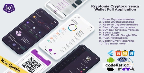 Kryptonia v2.0 - Cryptocurrency Wallet App » Premium Scripts, Plugins & Mobile