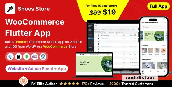 Shoes Store App v1.0 - E-commerce Store app in Flutter 3.x (Android, iOS) with WooCommerce Full App &raquo; Premium Scripts, Plugins &amp; Mobile