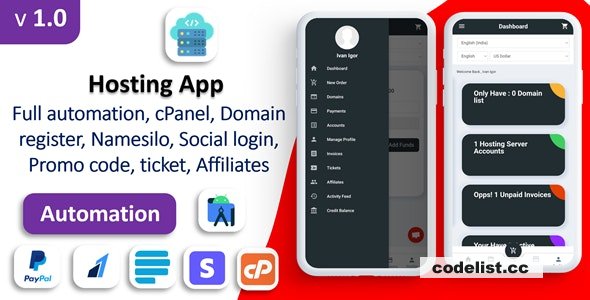 Markhost app v1.0 - Web Hosting Billing » Premium Scripts, Plugins & Mobile