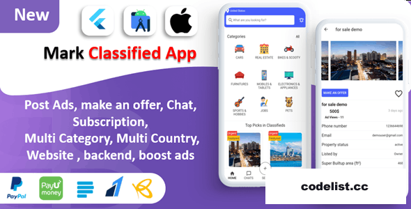 Mark Classified App v6.0 - Classified App » Premium Scripts, Plugins & Mobile