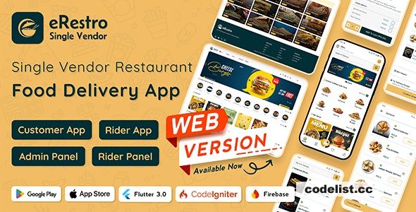 eRestro v1.0.7 - Single Vendor Restaurant Flutter App - nulled » Premium Scripts, Plugins & Mobile