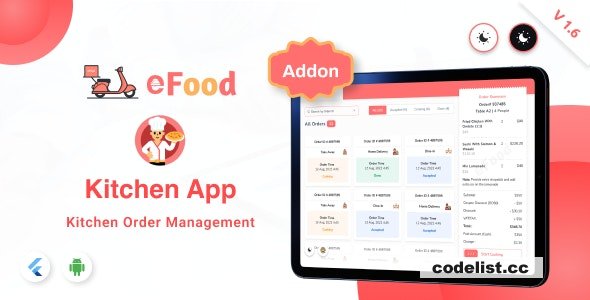 eFood - Kitchen/Chef App v1.6 » Premium Scripts, Plugins & Mobile