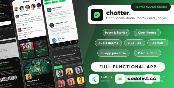 Chatter - Ultimate Social Media with Chat Rooms, Posts, Stories - 6 June 2025 » Premium Scripts, Plugins & Mobile