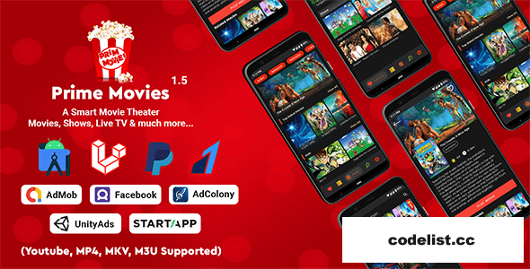 Prime Movies v1.5 - Watch Live TV, Shows, Movies with Premium Subscription Plan » Premium Scripts, Plugins & Mobile