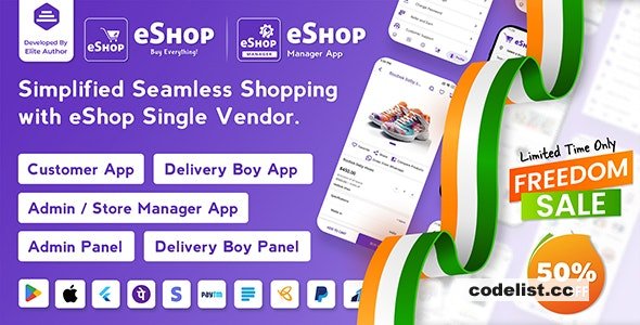 eShop v4.3.0 - eCommerce Single Vendor App - nulled » Premium Scripts, Plugins & Mobile