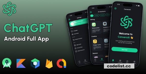 ConversAI v1.6.0 - ChatGPT AI Native Android Chat App » Premium Scripts, Plugins & Mobile