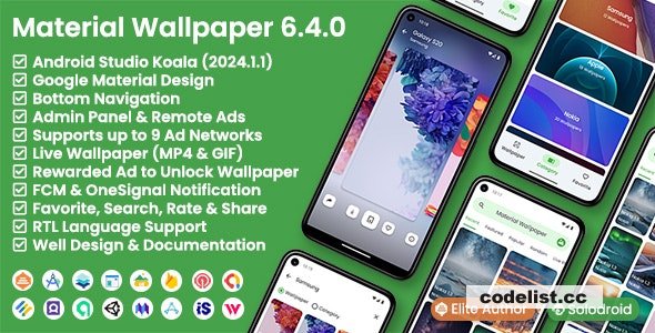 Material Wallpaper v6.4.0 » Premium Scripts, Plugins & Mobile