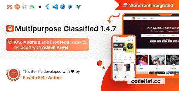 PSX v1.5.1 - Multipurpose Classified Flutter App with Frontend and Admin Panel » Premium Scripts, Plugins & Mobile