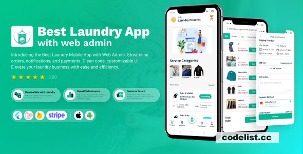 Laundry Flutter App with Admin panel v0.1.0 » Premium Scripts, Plugins & Mobile