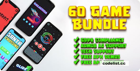 60 Games Ultimate Bundle - Android Games for Reskin and Publishing » Premium Scripts, Plugins & Mobile