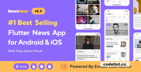 News Hour v6.0.2 - Flutter News App for Android & iOS with Admin Panel » Premium Scripts, Plugins & Mobile