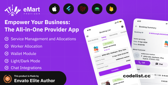 eMart - Service Provider app for On-Demand Service v2.0 » Premium Scripts, Plugins & Mobile