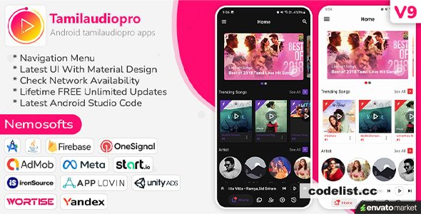 Tamilaudiopro v10.2 - Online Music Streaming Apps - nulled » Premium Scripts, Plugins & Mobile