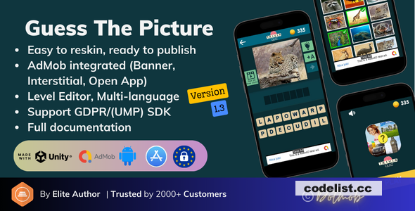 Guess The Picture v1.3 (Unity Game + Android + iOS + AdMob) &raquo; Premium Scripts, Plugins &amp; Mobile
