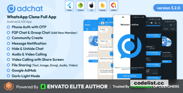 AdChat v3.2.0 - WhatsApp Clone Android &amp; iOS app &raquo; Premium Scripts, Plugins &amp; Mobile