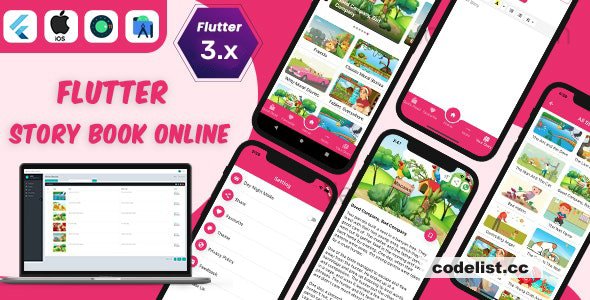 Flutter Story Book App with Admin panel | Flutter full source code | Ready to publish - 25 October 2024 » Premium Scripts, Plugins & Mobile