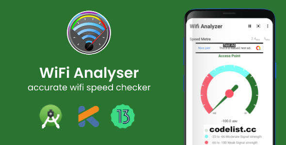 Wifi Analyzer app with Admob Ads - Android 13 supported » Premium Scripts, Plugins & Mobile