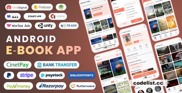 Android EBook App (Books App, PDF, ePub, Online Book Reading, Download Books) v20.0 - nulled » Premium Scripts, Plugins & Mobile