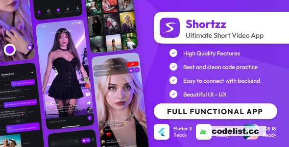 Shortzz - Tiktok Clone - Short Video App Live streaming App - 17 June 2025 &raquo; Premium Scripts, Plugins &amp; Mobile