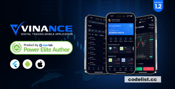 Vinance v1.2 - Digital Trading Mobile Application » Premium Scripts, Plugins & Mobile