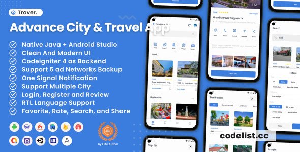 Traver v2.1 - Advance City & Travel Android App » Premium Scripts, Plugins & Mobile